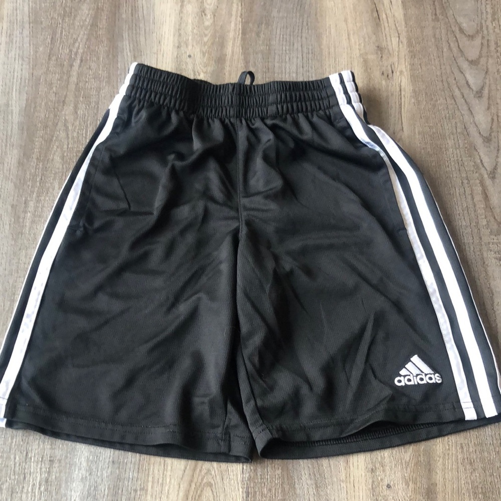 Adidas Kids Black Athletic Shorts